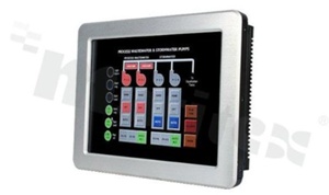 8" Fanless Industrial Touch Panel PC; IntelCedarview D2700 2.13GHz; 5-wire Resistive Touch Screen;VGA/HDMI; Audio; Dual Gigabit Ethernet; WiFi; 1CF; 2COM; 4 USB; Uin= 12-28V