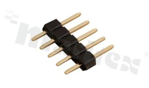 Listwa stykowa do PCB; w rastrze 2.00mm; 1x5 styków; montaż: THT; męska; prosta; jednorzędowe