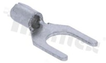 Konektor widełkowy; krótki; otwór O5.3mm; na kabel 0.5-1.5mm2; Imax = 19A