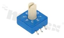 Rotary Switch for BCD code, SMD, 8 positions, horizontal