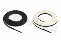 LED strip; black Neon type; horizontal bending; neutral white 4000K; CRI min. 90; 24V; width: 6 mm; height: 12 mm; 120 LED/m; 10 W/m; IP67; cut every 50 mm; axial entry; 5m reel