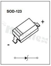 Dioda Zenera; 30V; 5%; 500mW; -55+150 st.C; SMD; SOD123