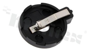 Battery holder; contact: brass