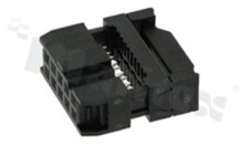 IDC connector; pitch 2.54mm; 10-contacts; female; for ribbon cable AWG#26-#28