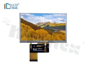 Wyświetlacz TFT; LCD 5"; 800xRGBx480 pikseli; Transmissive/WVGA; podświetlenie białe LED; 300 cd/m2; 40 pinów;