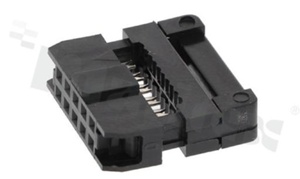 IDC connector; pitch 2.00mm; 10-contacts; female; for ribbon cable AWG#26-#28