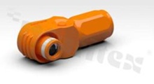Connector power heavy duty power; 8mm SL+ R/A plug 35mm2; 90 keyway