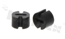 Spacer sleeve for 3.0mm LED; high A=3.0mm; black