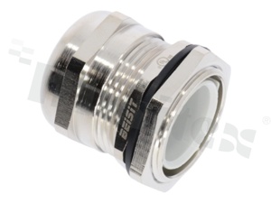 Cable gland P21; nickel-plated brass; PG21 13-16mm; with lock nut;