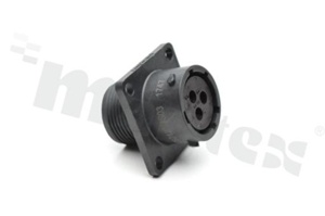 Standard Connector circular; RCP SQ FL 3 pins; SZ 12 SCKT SEAL