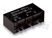 Mean Well SPU01L-05 DC/DC converter, 4.5 ~ 5.5V Uout 5V DC, Iout 0 ~ 200mA, RoHS