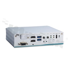 Bezwentylatorowy komputer wbudowany; Intel Atom x5-E3940; RAM: do 8GB; 6xCOM; 2xUSB; 4xLAN; 2xHDMI; DIO; Audio; SATA; mSATA; 2xmPCIe; temp. pracy: -40+70C; 24-110VDC