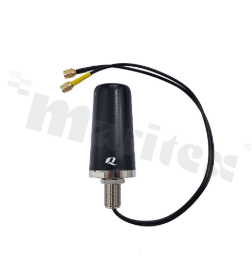 Antena; combo; kopułkowa; 5G/Wi-Fi; 600-2500MHz; 5.9dBi; VSWR<7.5; liniowa; dookólna; RG174/RG174; 0.3m/0.3m; SMA; przykręcana; fi40.6x104mm; IP67/IP69K