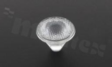 Lens for LED high power; angle: 80 degrees ; Number of LEDs: 1; Dimensions: round 19.4mm; Height: 13.5mm; material: PMMA; PC; Fastening: glue