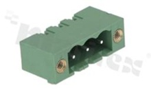Listwa zaciskowa rozłączalna; w rastrze 5.08mm; 3-torowa; męska; prosta; z zaczepem śrubowym; UL 300V/15A; TUV:320V/20A