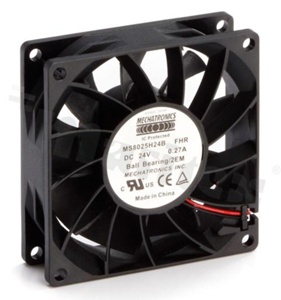 Wentylator; DC; 24VDC; 80x80x25.20mm; 1.97m3/min; 50.00dB; 2 przewody; IP68