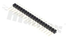 Listwa stykowa do PCB; w rastrze 2.54mm; 1x19 styków; montaż: THT; męska; prosta; jednorzędowa
