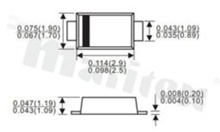 Dioda Transil (TVS); 400W; 28V; 8.81A; dwukierunkowa; -55+150 st.C; SMD; SOD123FL