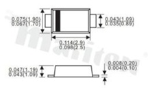 Dioda Transil (TVS); 400W; 28V; 8.81A; dwukierunkowa; -55+150 st.C; SMD; SOD123FL