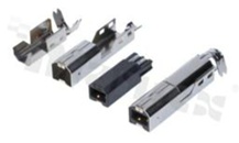 Plug USB; 1xB; straight; black insulator; for cable solder