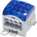 Złączka na szyne DIN; blok rozdzielczy uniwersalny;niebieski; jednobiegunowy; 95mm2; Al/Cu;1000V AC DC / 270A