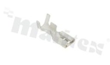 Flat connector; female; 4.8mm; 0.5mm; for wire AWG18-14(1.5-2.5mm2 wire); brass; insulation PVC