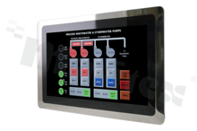 Komputer panelowy; 21.5"; WSXGA(1600×1024); dotyk: pojemnościowy; Intel Celeron N3350; P-65 & IP-X9K COM; 3xUSB; 2xLAN; HDMI; LVDS; eDP; mPCIe; głośniki; SATA; Drive Bay; temp.pracy: 0+40C; zasilanie: zasilacz