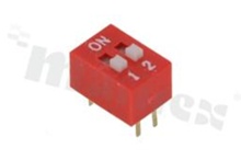 DIP Switch; THT; 2-poles; pitch 2.54mm