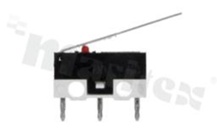 Miniaturowy mikroprzełącznik z dźwignią; SPDT; montaż: THT; 1A/125V AC.