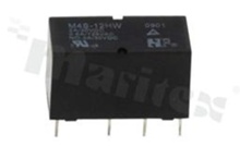 Przekaźnik elektromagnetyczny; prąd znamionowy 2A; napięcie cewki 24VDC; podwójne styki przełączne (2C); moc cewki: 200mW; 2A/30VDC; 0.6A/120VA