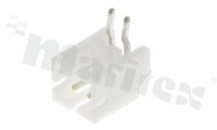 Header for PCB; pitch 2.00mm; 2-contacts; THT; male; side entry; 100V/2A