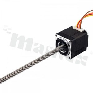 Motor; Linear Stepper; bipolar; step angle 1.8 deg.; holding torque 0.08Nm; 0.75A; 3.2ohm; 2mH; 4 leads; 28.2x28.2x34mm