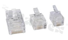Plug RJ50; 10-contacts; for flate cable; size 10; Au 6u”