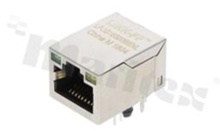Socket Giga-Bit Ethernet 1000; THT; side entry; LED Y + G; shielded; Au 6u"