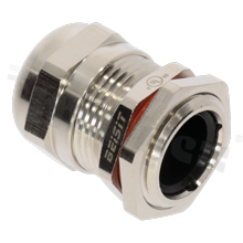 Cabel gland M20; Nickel-plated Brass; M20x1.5 6-12mm; Flat O-ring; z nakrętką; for wrench 22; EX