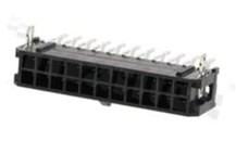 Header for PCB; pitch 3.00mm; 22-contacts [2x11]; SMD; male; side entry; 2 rows; 250V/5A