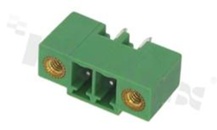 Pluggable terminal block; pitch 3.81mm; 2-ways; male; straight pin header; with fixing screws; UL 300V/10A; TUV:300V/10.5A