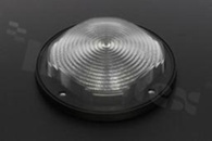 Soczewka do diod LED COB; kąt rozsyłu: 4 do 56 stopni FWHM; ilość diod: 1; rozmiar: okrąg 90mm; wysokość: 23mm; rodzaj materiału: silikon; sposób mocowania: śruby