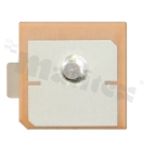 Antenna; patch; GNSS; 1565-1586MHz; -2.4dBi; VSWR<1.36; RHCP; directional; pin; 12x12x4mm