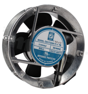 Wentylator; AC; 230V; 172x172x51mm; 235CFM; 3200RPM; 52dB.