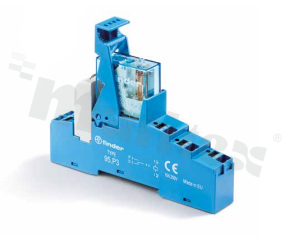 Interface relay; electromagnetic; contact rating current 10A; coil voltage 24VAC; 1 changeover contact SPDT; coil power 1.2VA; 10A/250VAC, 10A/24VDC; push-in terminals; DIN-Rail