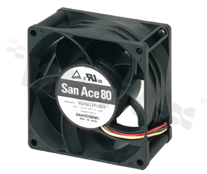 Wentylator; DC; 48VDC; 80x80x25mm; 2.12m3/min; 52.0dB.