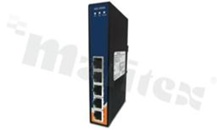 Switch przemysłowy Gigabit; niezarządzalny; 5 portów 10/100/1000Base-T(X) RJ45; temp. pracy: -40+70 st.C; zasilanie redundantne 12...48VDC; montaż na szynie DIN