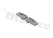 Adapter; mounting; 1-track; for through-hole installation fitting with lever; for screw mounting; gray; 5 pcs in bag