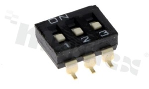 Przełącznik 3-biegowy; SMD; raster 2.54mm