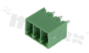 Listwa zaciskowa rozłączalna; w rastrze 3.50mm; 3-torowa; męska; pionowa; zabudowana; UL 300V/8A; TUV:250V/7A