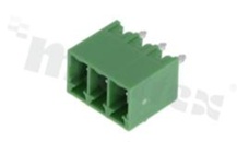 Listwa zaciskowa rozłączalna; w rastrze 3.50mm; 3-torowa; męska; pionowa; zabudowana; UL 300V/8A; TUV:250V/7A