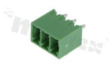Listwa zaciskowa rozłączalna; w rastrze 3.50mm; 3-torowa; męska; pionowa; zabudowana; UL 300V/8A; TUV:250V/7A