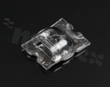 Lens for LED high power; angle: asymmetric; Number of LEDs: 1; Dimensions: 20x16mm; Height: 5mm; meterial: PMMA; Fastening: tape; pin