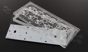 MCPCB, thermal conductivity 2W/(m*K), thickness: 1.5mm, number of layers - 1, copper layer thickness 70um, white soldermask, legend color: black, size: rectangle 46x146.6mm, panel size: 162.6x225mm, pad cover: gold; for XP/XT LEDs, /5